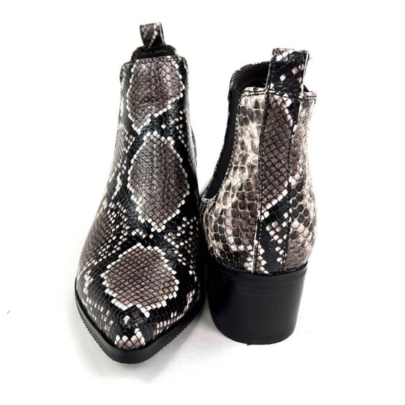 Blondo Emelia Women Shoes Brown Snake Leather Ankle Chelsea Boots 6.5 US/EU 36.5 - Picture 7 of 8